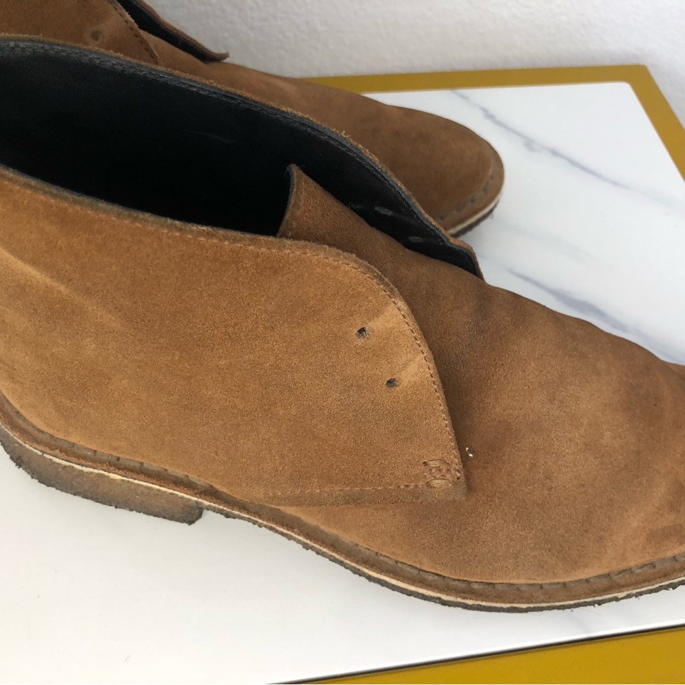 Clarks Men's Tan Suede Shoes